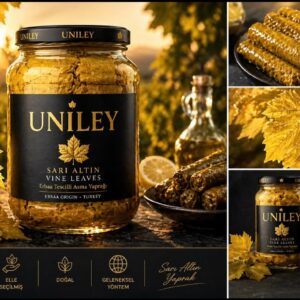 Uniley Yellow Gold Erbaa Certified Grape Leaf - Premium Gourmet Jar