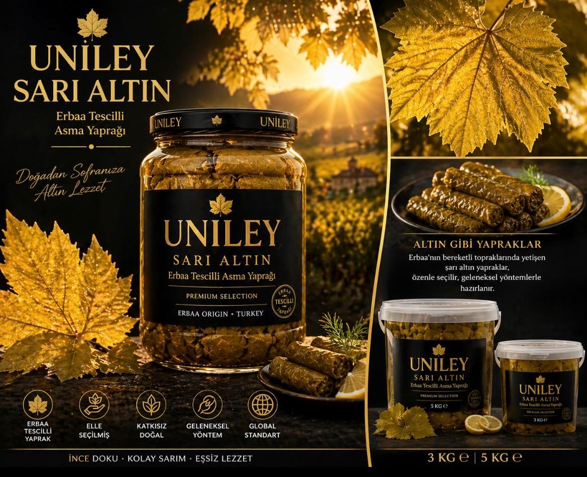 uniley-sari-altin-vine-leaves-3kg-5kg-fiyatlari Uniley | Erbaa Tescilli “Sarı Altın” Asma Yaprağı | 2026 Taze Hasat - Görsel 3